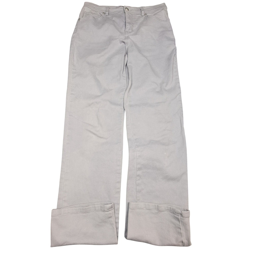 Gloria Vanderbilt Amanda Tan Straight Leg High Rise Pants Womens Size 4 30x30